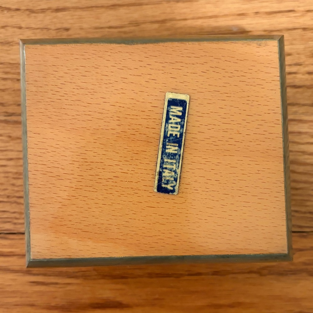 Vintage Italian Wooden Jewelry Box - Picture 5 of 6